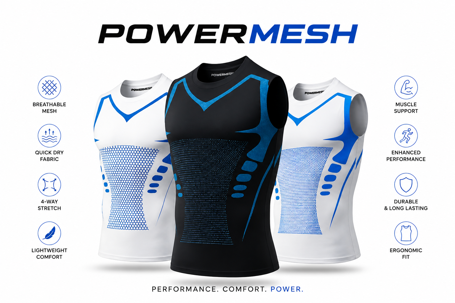 POWERMESH™ 
| Feel The Power of Confidence, Shape & Control